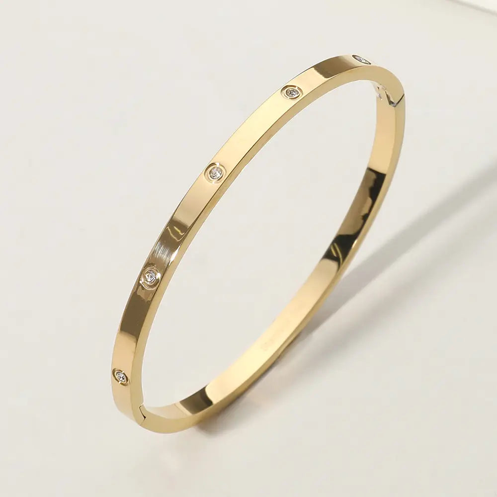 DIAMOND ACCENTS BANGLE BRACELET