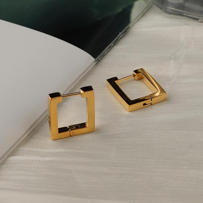 SQUARE HOOP EARRINGS