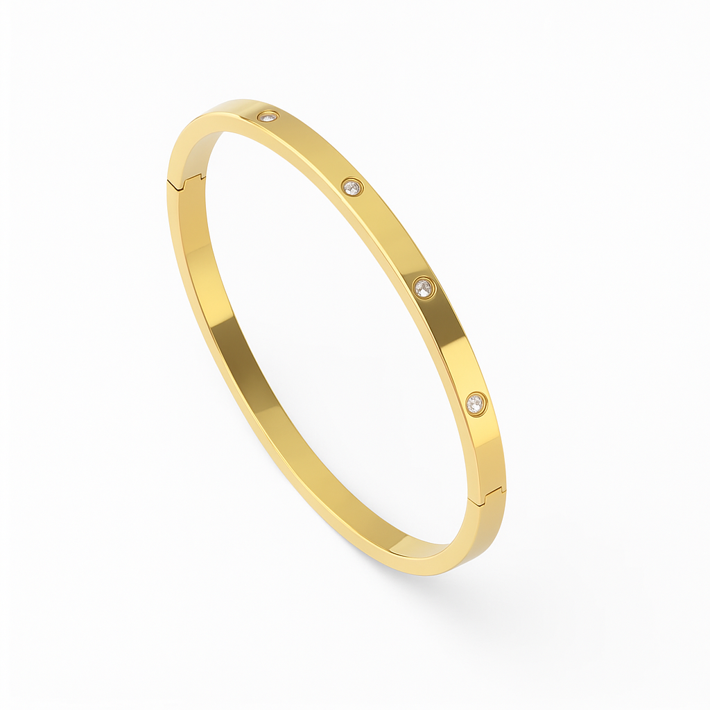 DIAMOND ACCENTS BANGLE BRACELET