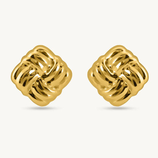 KNOTTED STUD EARRINGS