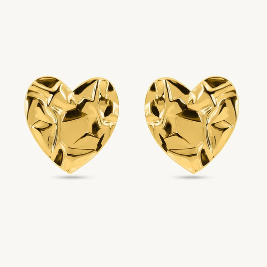 HEART STUD EARRINGS
