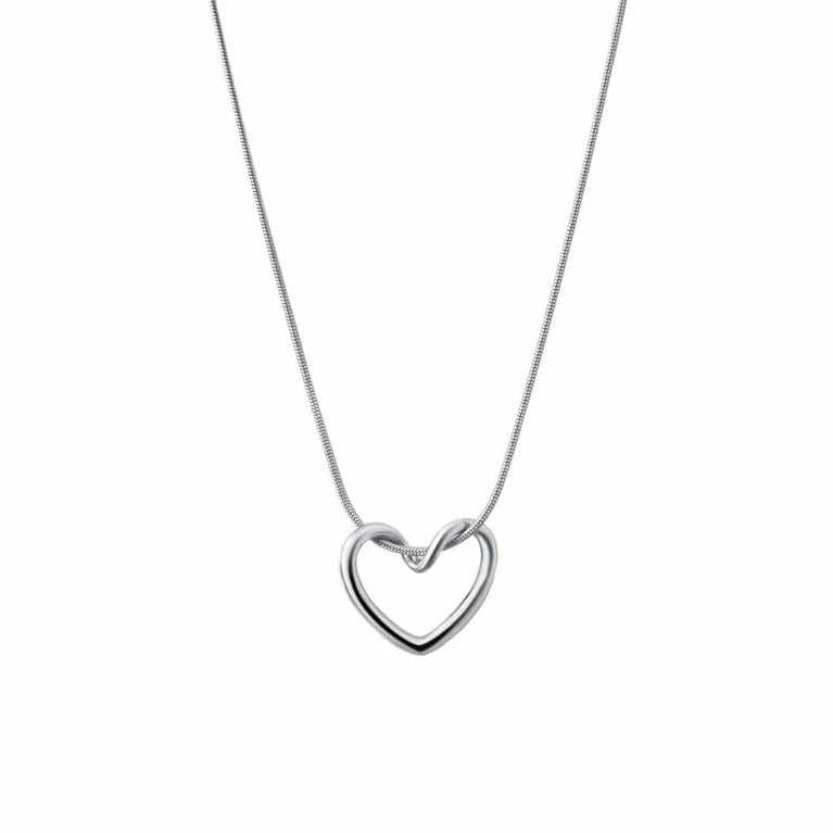 HOLLOW HEART NECKLACE