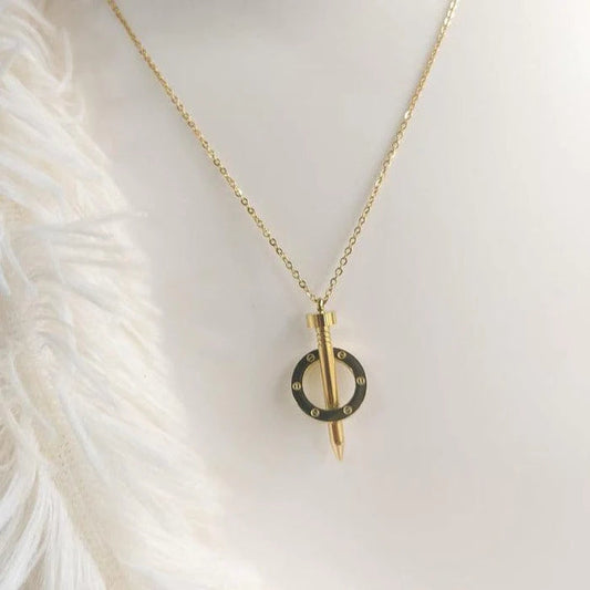 NAIL AND SCREW NECKLACE
