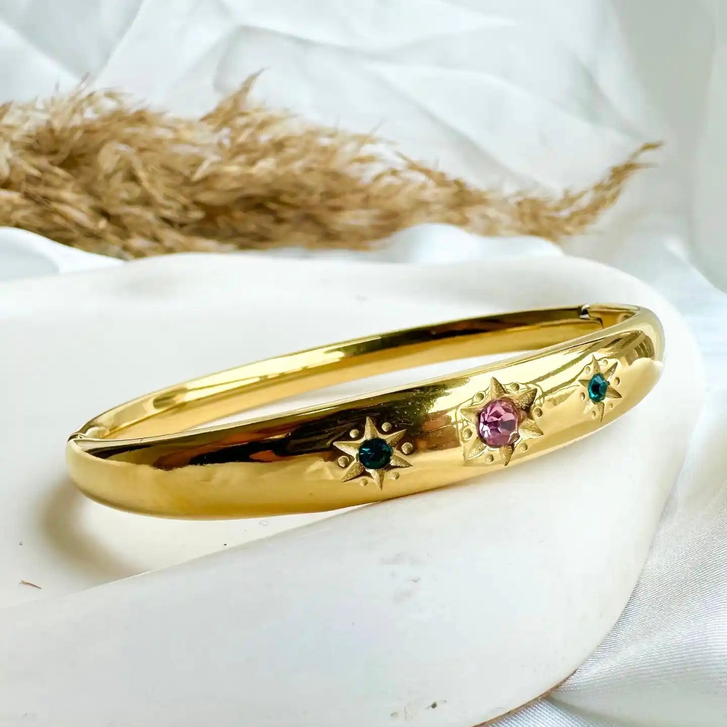 STARLIGHT GEM BANGLE BRACELET