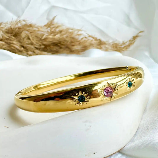 STARLIGHT GEM BANGLE BRACELET