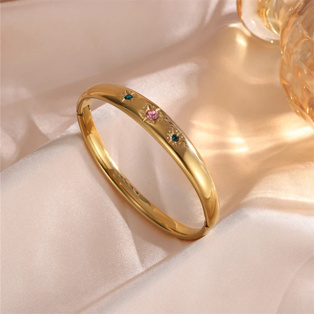 STARLIGHT GEM BANGLE BRACELET