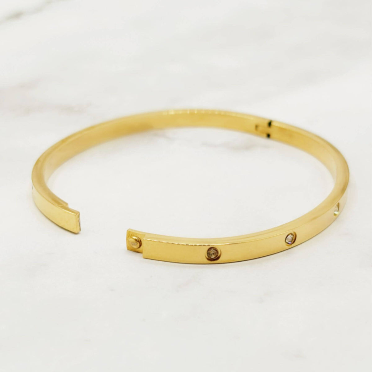 DIAMOND ACCENTS BANGLE BRACELET
