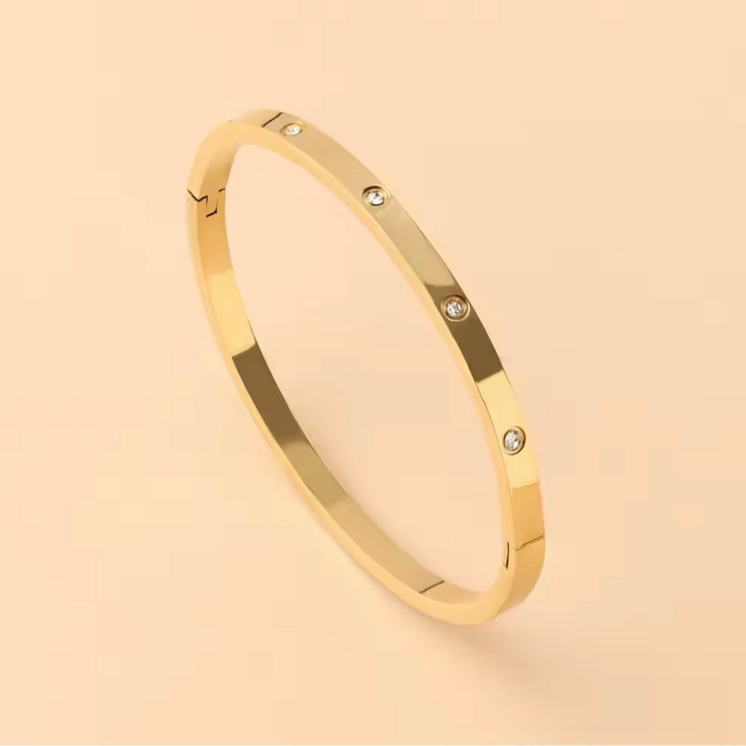 DIAMOND ACCENTS BANGLE BRACELET