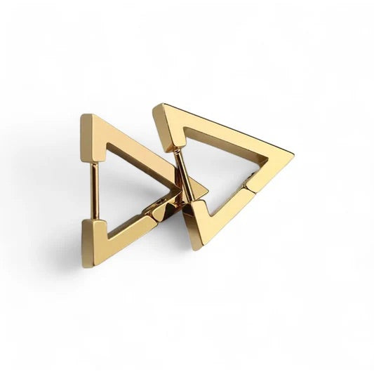 TRIANGLE HOOP EARRINGS