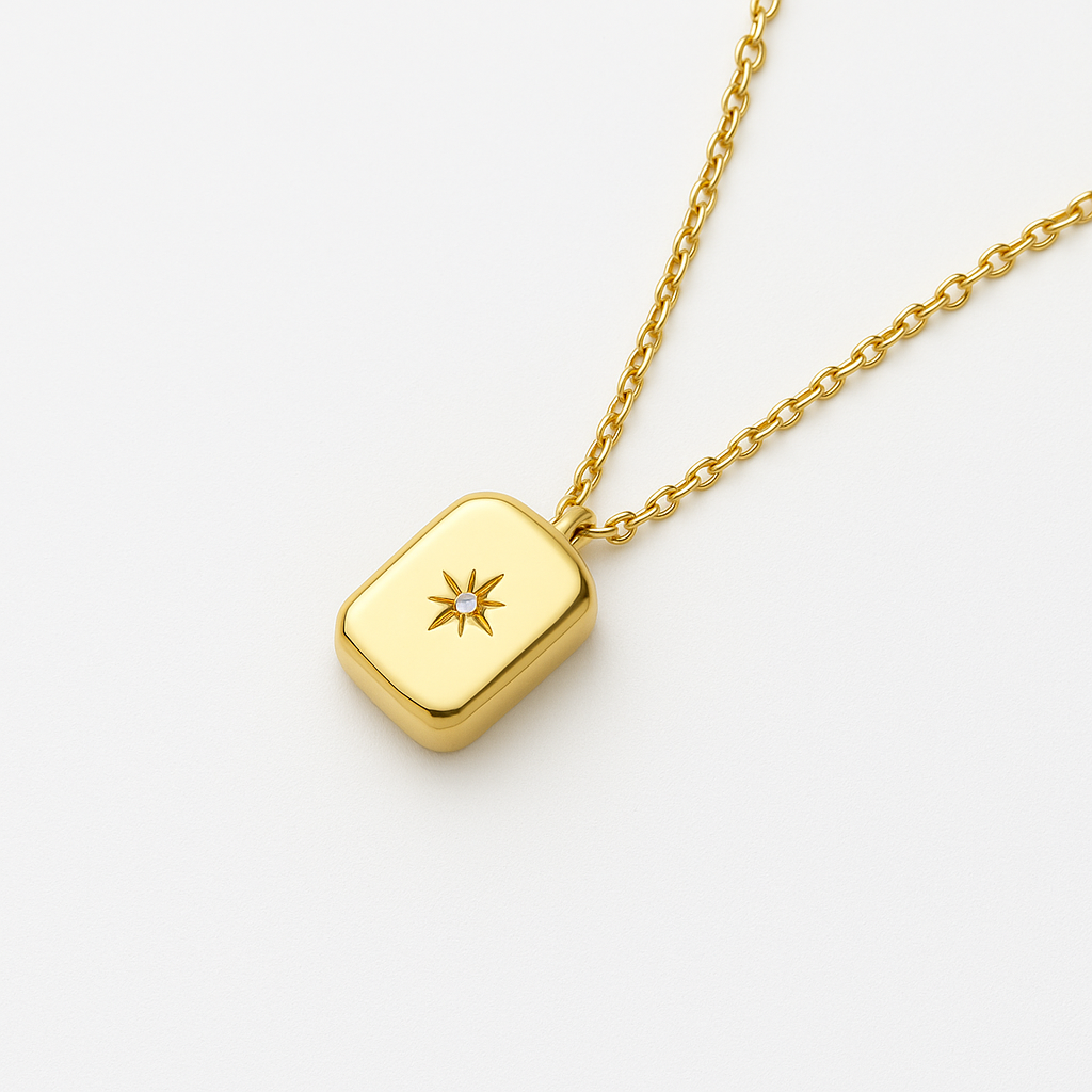 RECTANGLE STAR NECKLACE