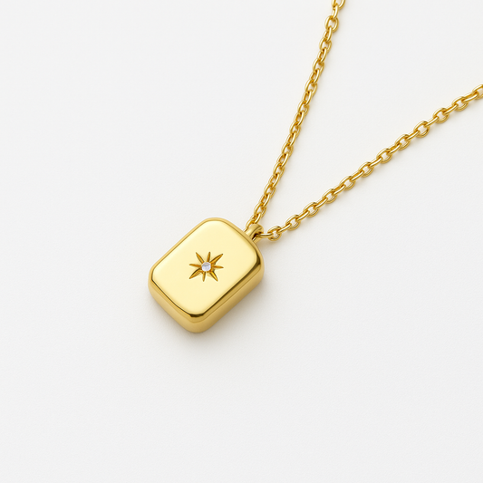 RECTANGLE STAR NECKLACE