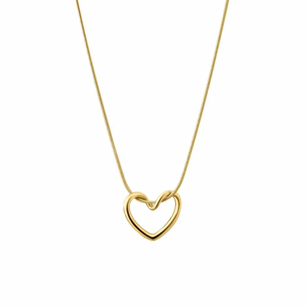 HOLLOW HEART NECKLACE