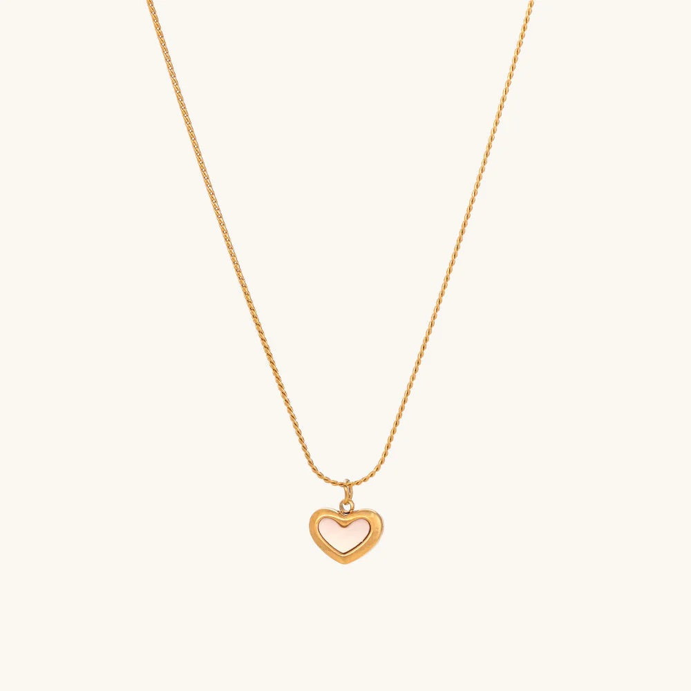 Rose Gold Heart Pendant Necklace