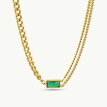 EMERALD STACKABLE NECKLACE