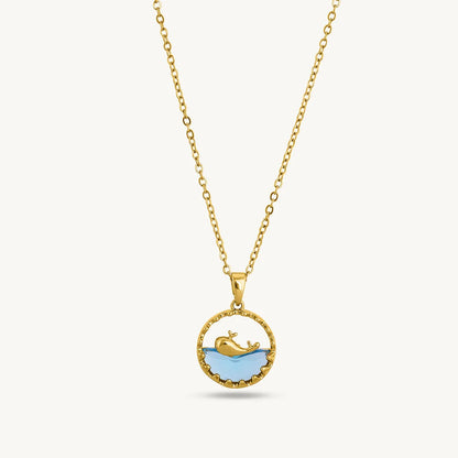 WHALE PENDANT NECKLACE