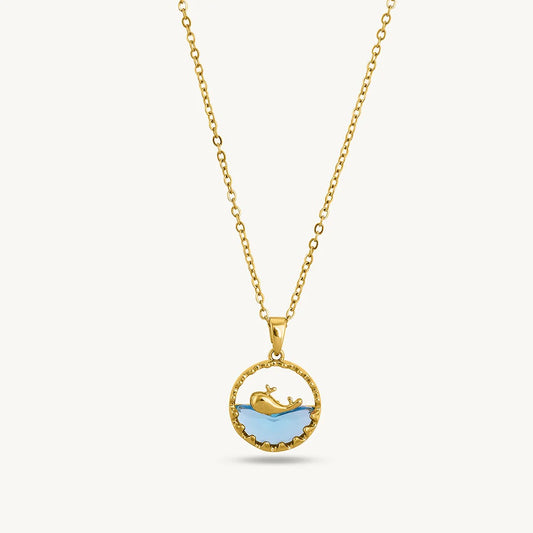 WHALE PENDANT NECKLACE