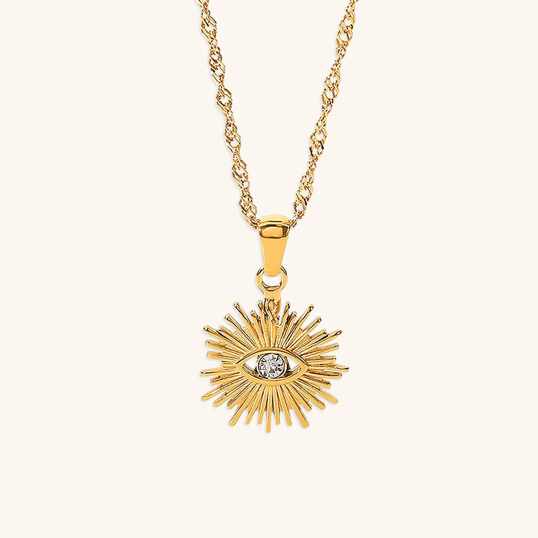 DAINTY EVIL EYE PENDANT NECKLACE