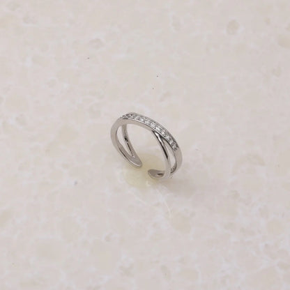 DIAMOND INFINITY SILVER RING