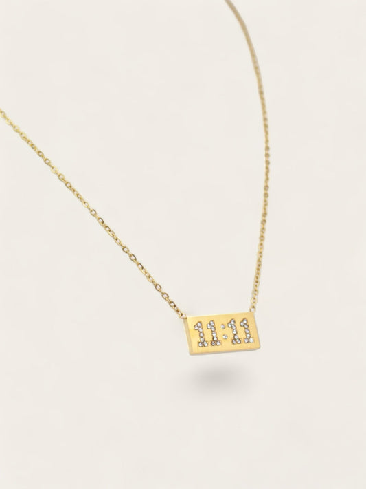 11:11 SQUARE DIAMOND NECKLACE