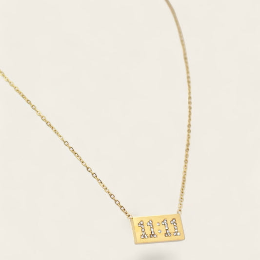 11:11 SQUARE DIAMOND NECKLACE