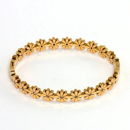 DAISY BLOSSOM BANGLE BRACELET
