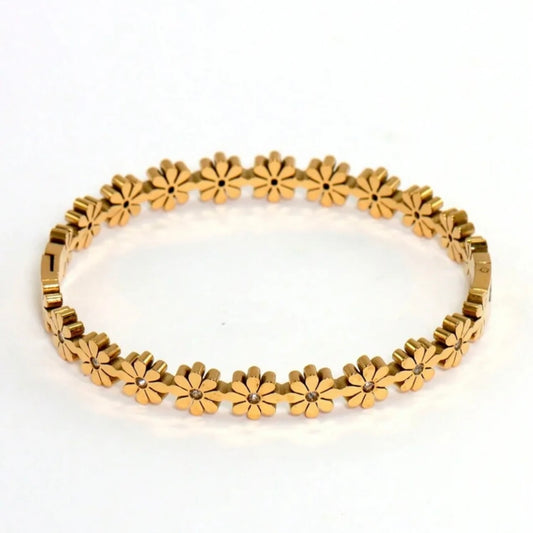 DAISY BLOSSOM BANGLE BRACELET