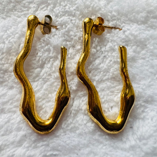WAVE DROP EARRINGS