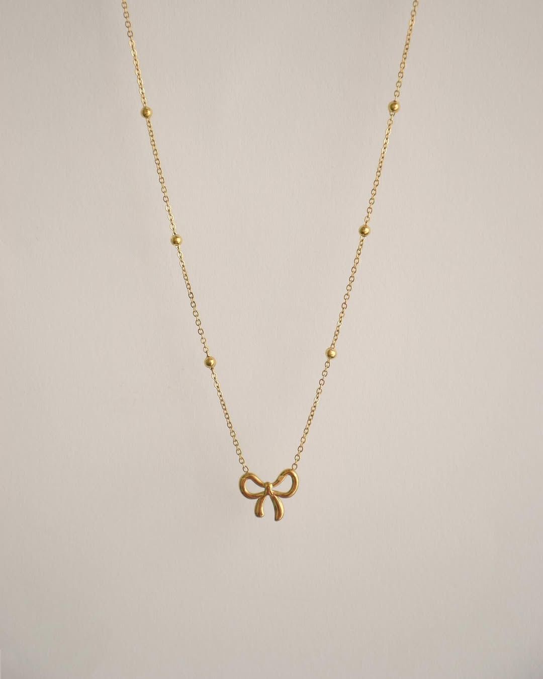 DAINTY BOW NECKLACE