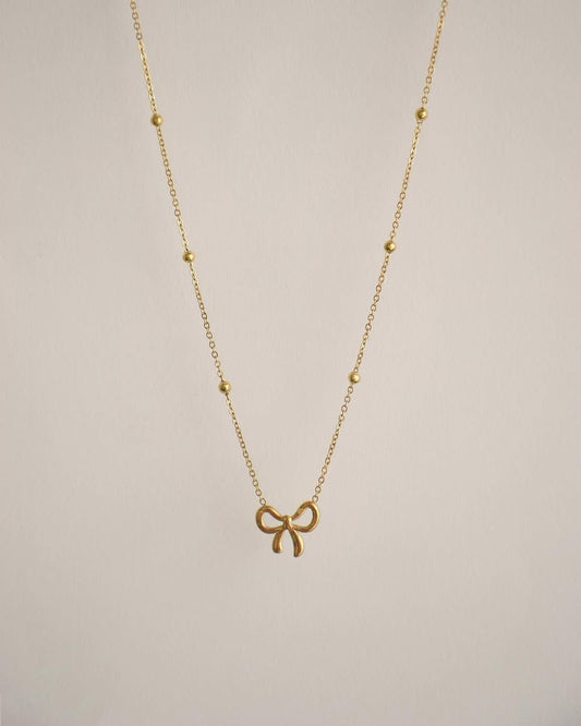 DAINTY BOW NECKLACE